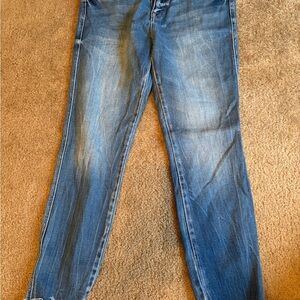 Kancan Blue Washed Ankle Jeans